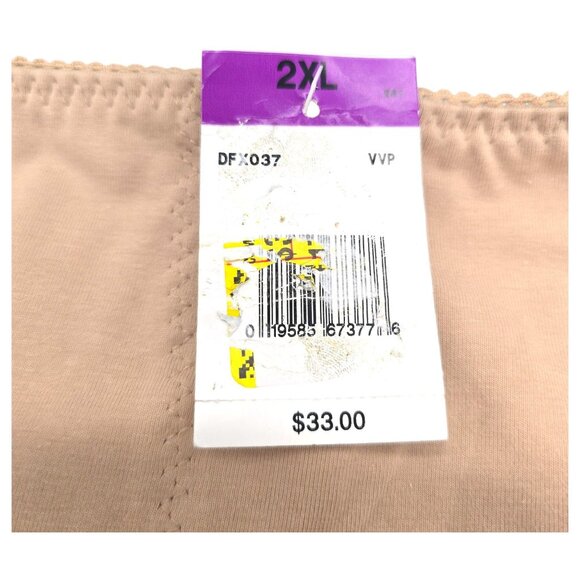 NWT Bali Womens 2XL Beige Tummy Solutions Brief Panty 8037 Seamless Style DFX037 - Picture 2 of 9